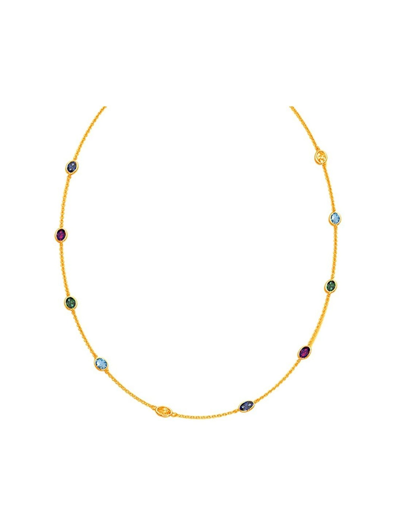 Ornate Jewels 92.5 Sterling Silver Red Ruby Necklace for Women