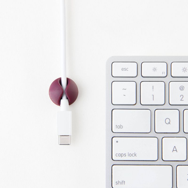 9pk CableDrop Mini Cable Router Clips Ombre Blush - BlueLounge