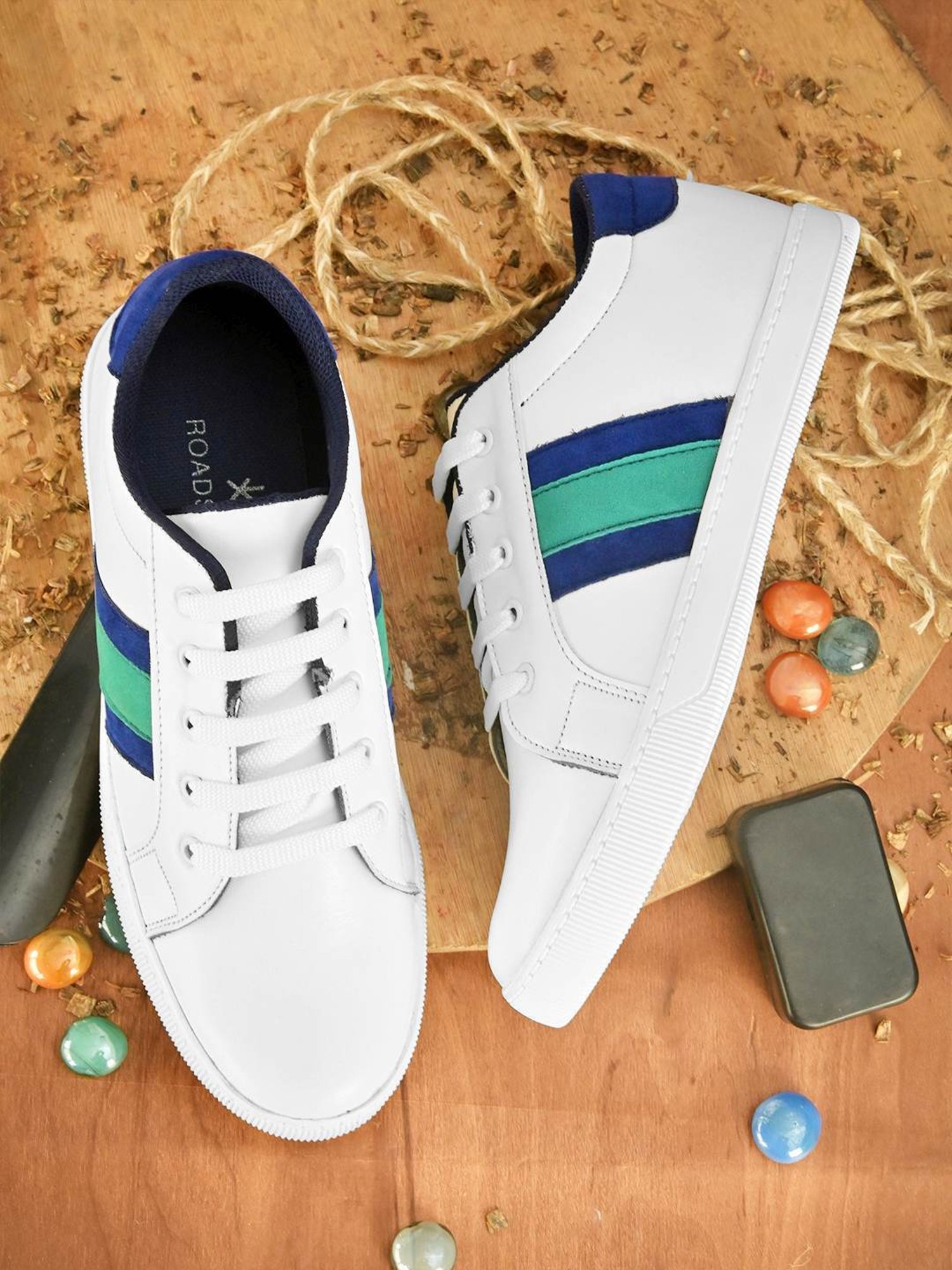 Giorgio Men's Pastel White Casual Sneakers