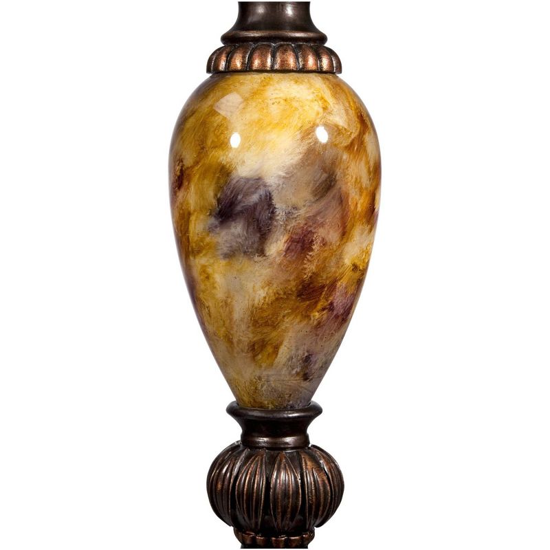 Kathy Ireland Mulholland Marbleized Lamp with Table Top Dimmer