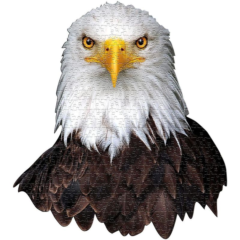 Madd Capp Games I AM Eagle 300 Piece Animal Head-Shaped Jigsaw Puzzle