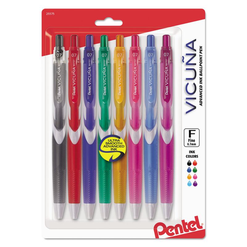 Pentel Vicuna Retractable Ballpoint Pens
