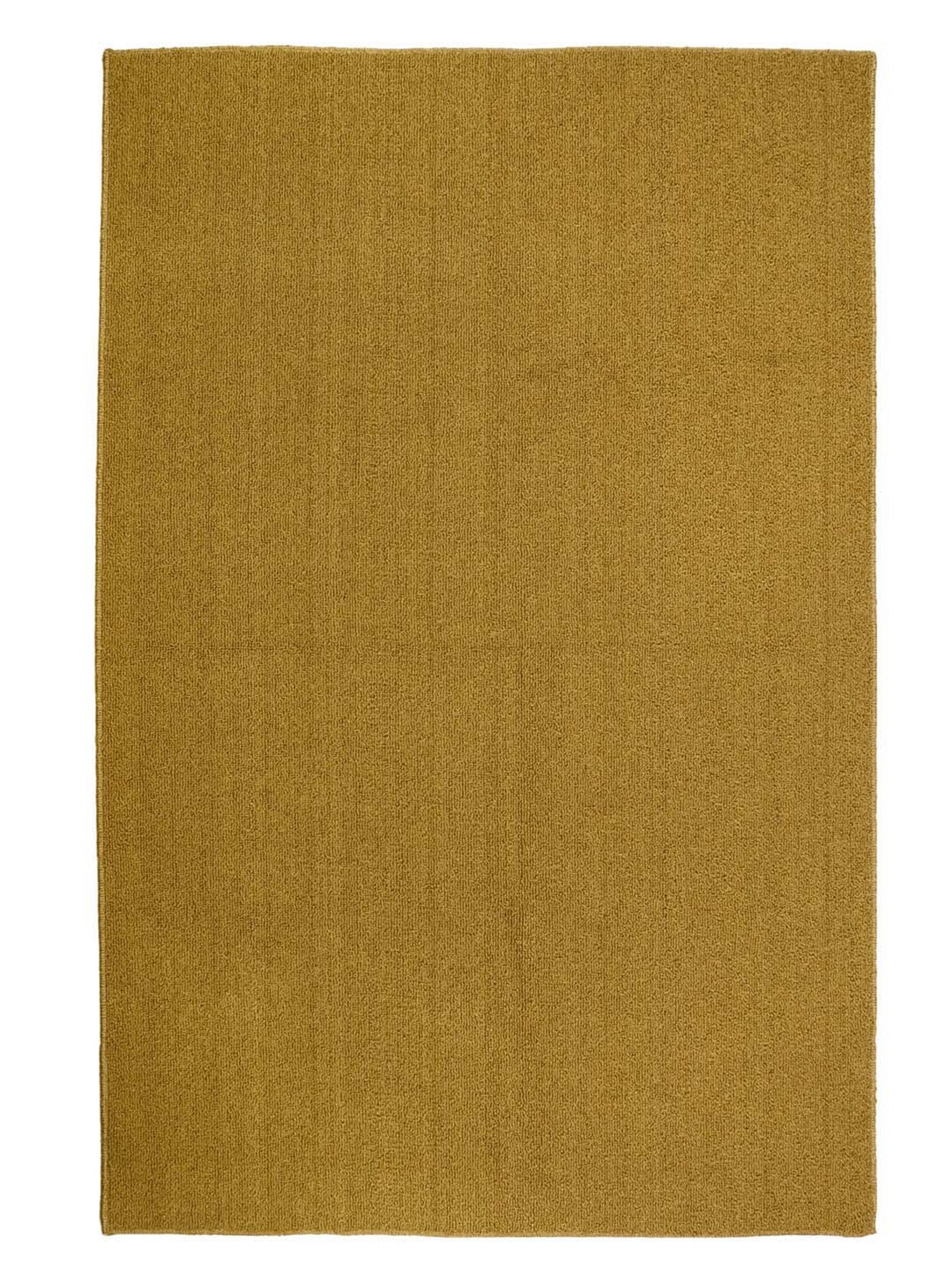 Saral Home Mustard Polyester Modern Carpet - Set of 1