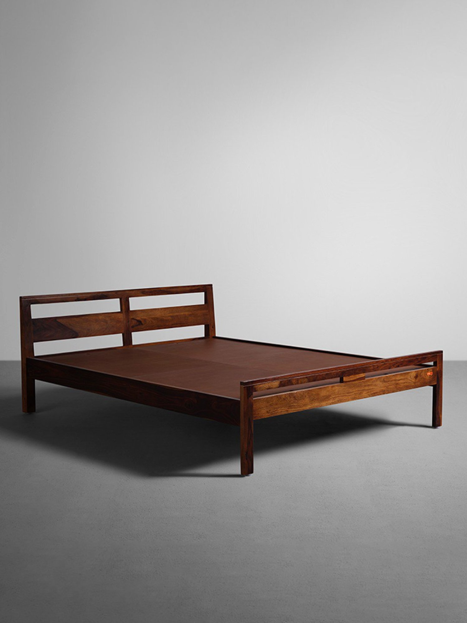 Sleepyhead V Teak Brown Sheesham Wood King Size Bed