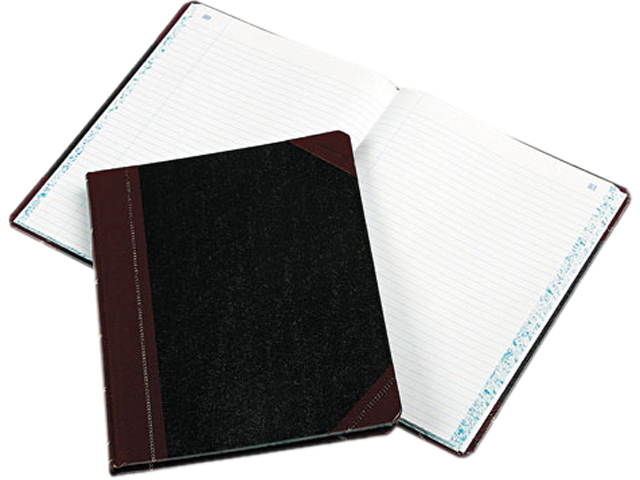 Boorum & Pease 21-150-R Columnar Book, Record Rule, Black Cover, 150 Pages, 10 3/8 x 8 1/8