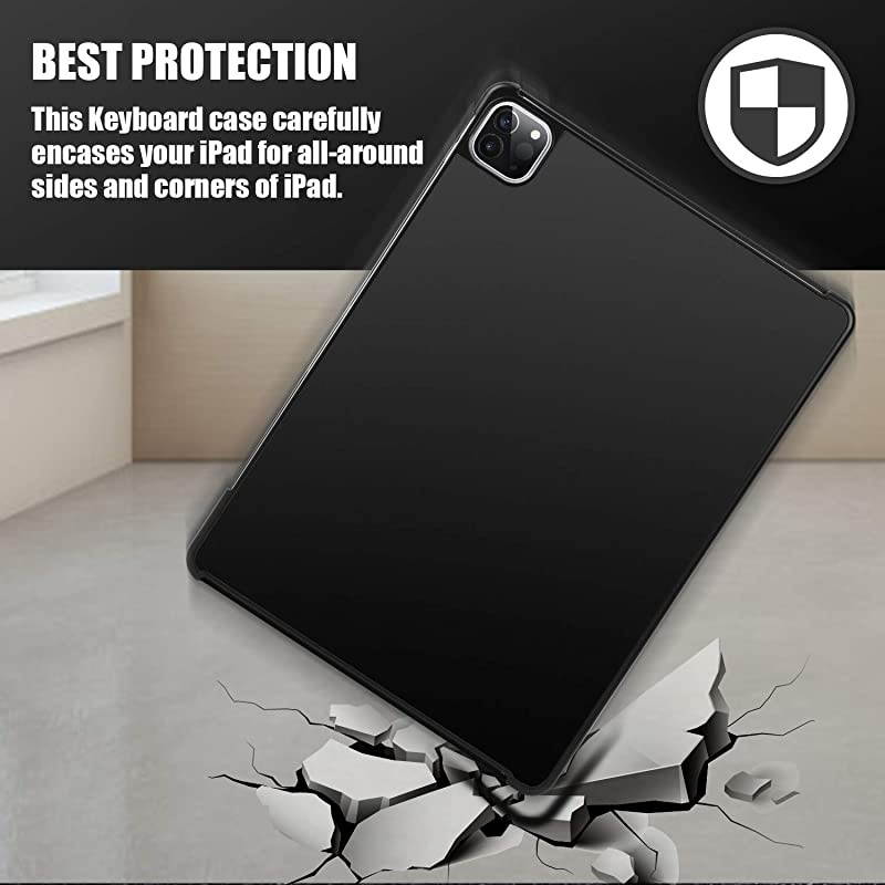 iPad Pro 11 Case 2020 with Keyboard amp Touchpad Backlits Bluetooth Flip Smart Keyboard Case for iPad Pro 1st amp 2nd Gen 11quot 20182020 NO Home Button Compatible with Apple PencilBlack