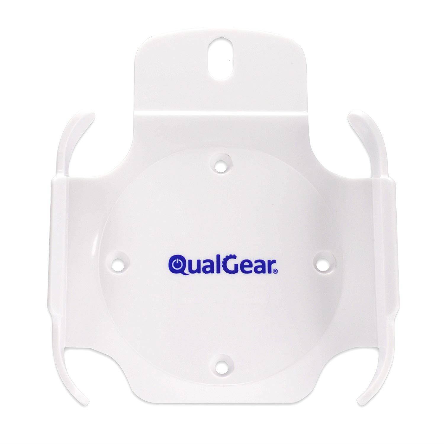 QualGear QG-AM-017-W Mount for Apple TV/AirPort Express Base Station (2nd & 3rd Generation TVs)