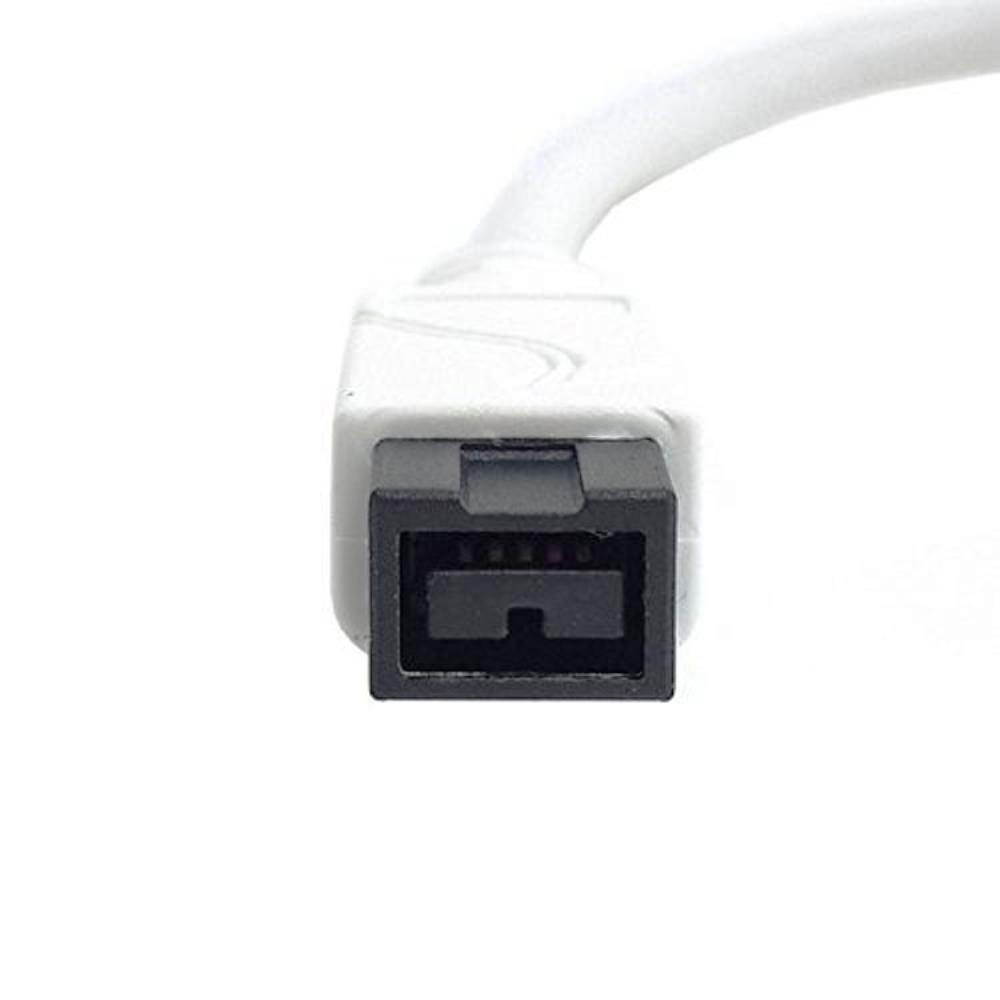 The White IEEE 1394 6PIN Female to 1394b 9PIN male Firewire 400 TO 800 Cable 10cm