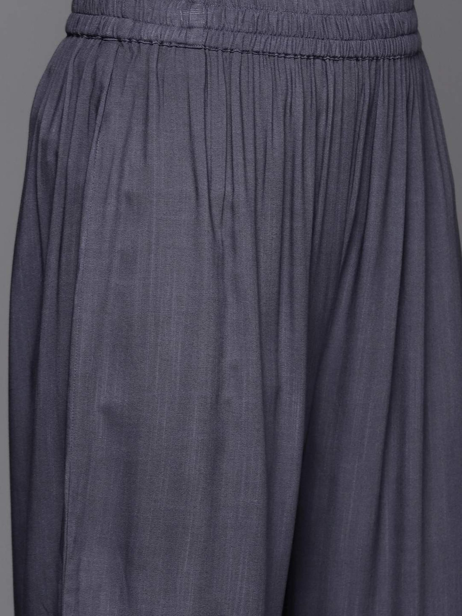 Varanga Blue Cotton Printed Kurta Pant Set With Dupatta