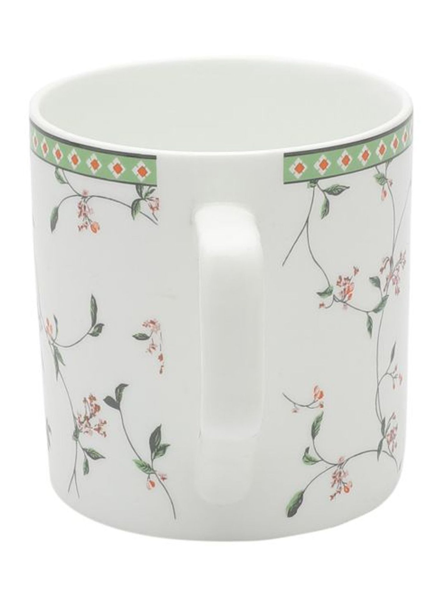 JCPL White Ceramic Milk & Coffee Mug (0.22L) - Set of 6