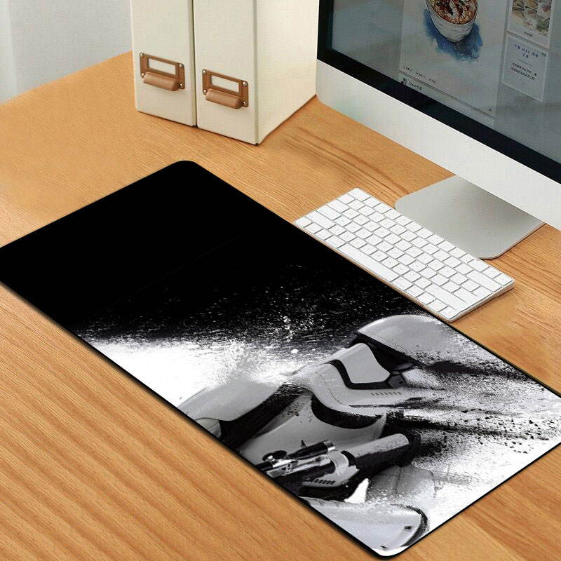 HISPETECH 800x300mm Star Wars Mouse Pads Large Mousepad Natural Rubber Non-slip Gaming Mouse Pad Mat  Locking Edge XL for PC Desktop Laptop