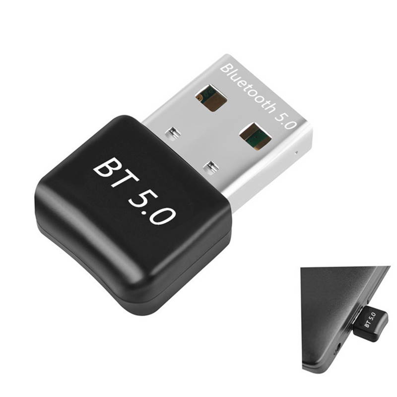 Hannord Wireless USB Bluetooth Adapter 5.0 for Computer Mini Bluetooth Dongle Music Adapter PC Bluetooth Receiver Transmitter Compatible with Windows 7/8/8.1/10