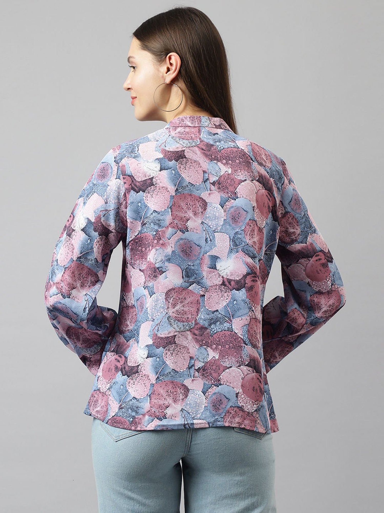 KERI PERRY Purple Printed Top