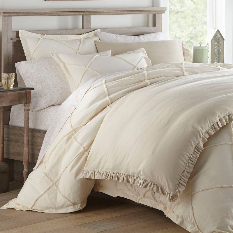 Stone Cottage Thea Natural Duvet Cover Set, Twin