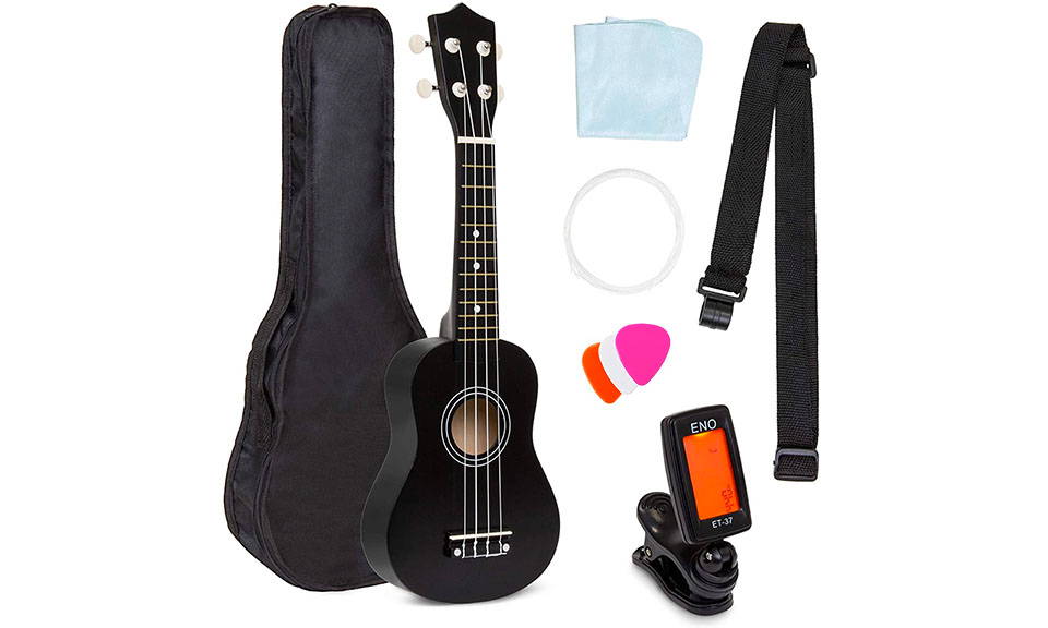 21in Acoustic Soprano Basswood Ukulele Starter Kit