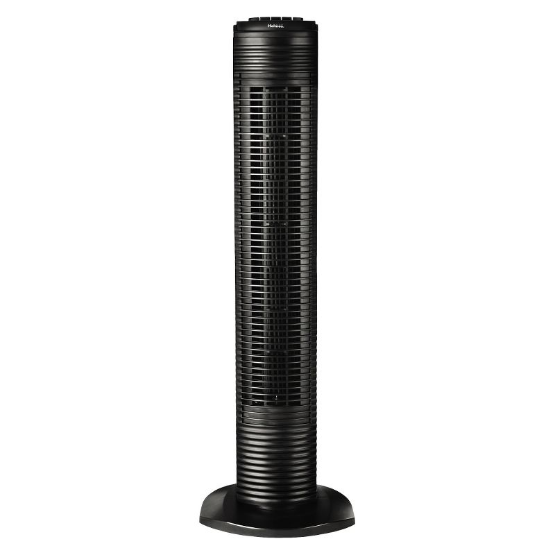 31" Oscillating Tower Fan Black - Holmes