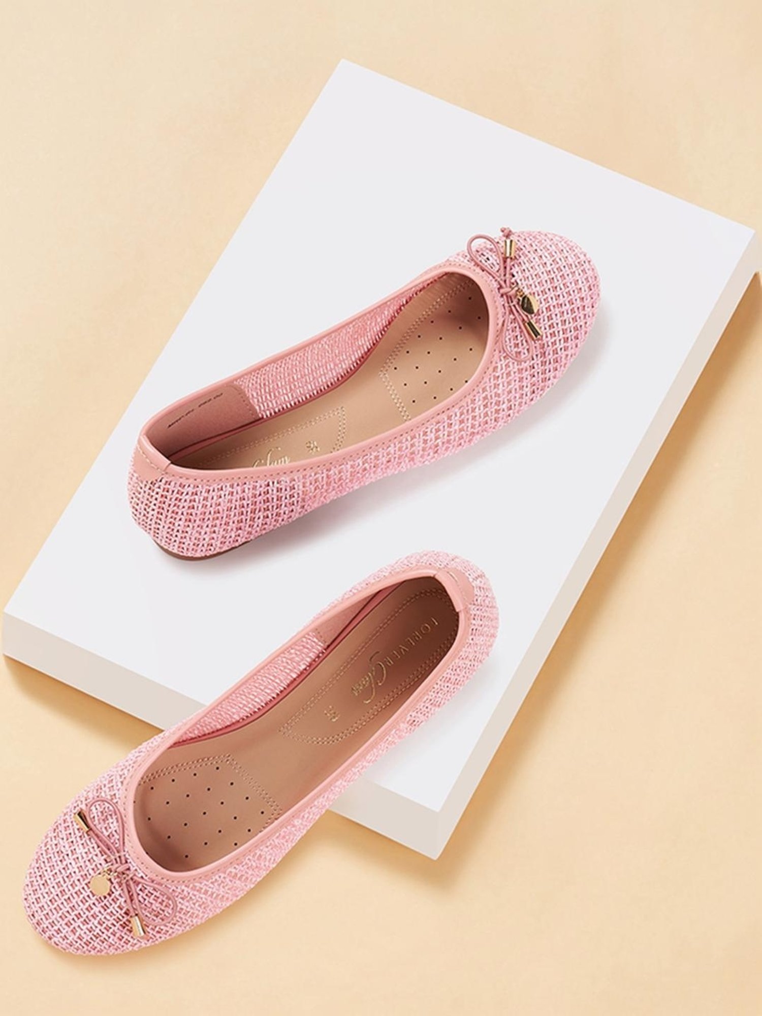 Forever Glam by Pantaloons Women's Pink Flat Ballets