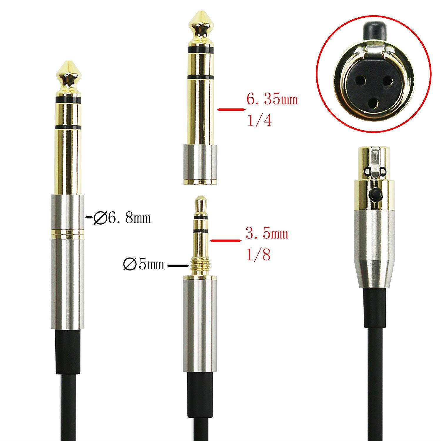 NewFantasia Replacement Audio Upgrade Cable Compatible with AKG K240, K240S, K240MK II, Q701, K702, K141, K171, K181, K271s, K271 MKII, M220, Pioneer HDJ-2000 Headphones 3meters/9.9feet