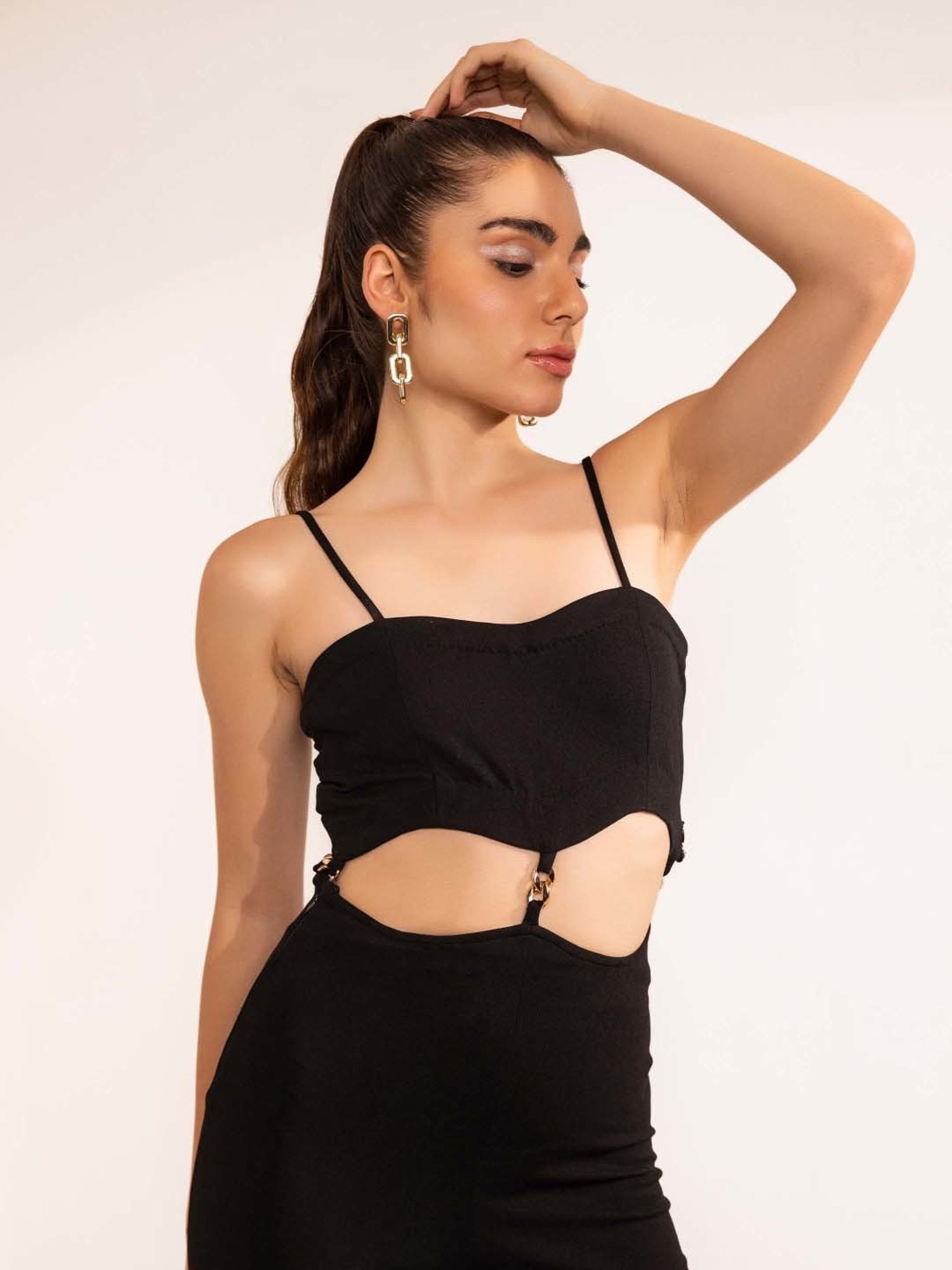 KAORI BY SHREYA AGARWAL Black Sleeveless Jumpsuit