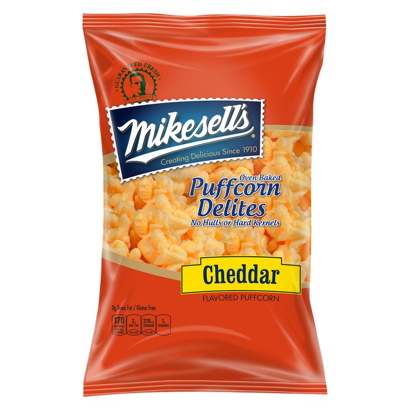 Mikesell's Cheddar Flavored Oven Baked Delites Puffcorn - 6oz