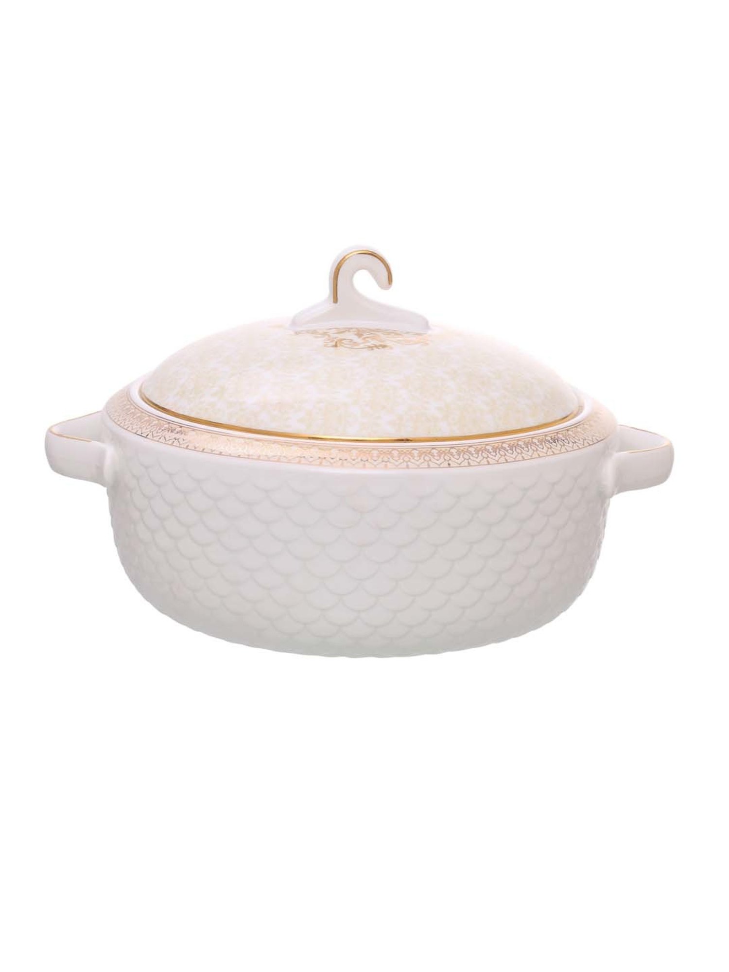 Clay Craft 'Fine' White Ceramic 40 Piece Dinner Set