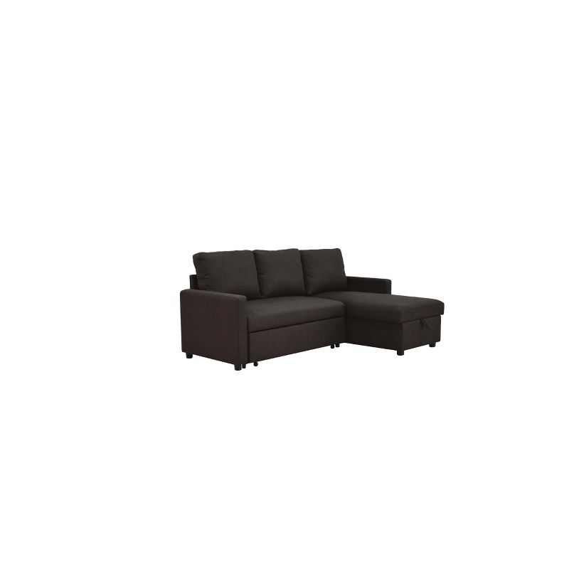 Hiltons Sectional Sofa with Sleeper Charcoal - Acme Furniture