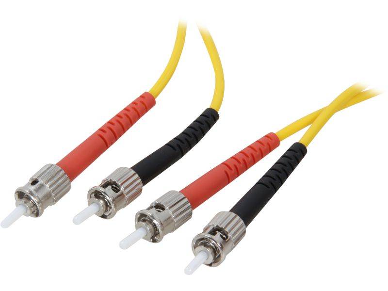 Fiber Optic Cable LC-LC 9/125 Duplex Single-Mode Fiber Cable Yellow 5 meters