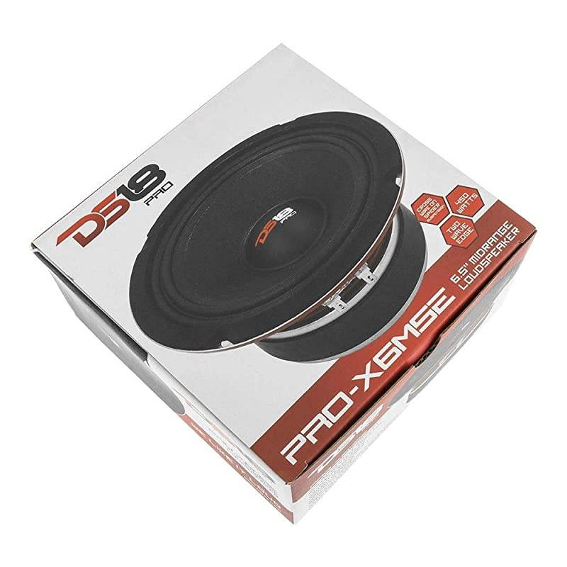 PROX6MSE Loudspeaker 65 Midrange Sealed Basket 450W Max 225W RMS 8 Ohms Premium Quality Audio Door Speakers for Car or Truck Stereo Sound System 1 Speaker