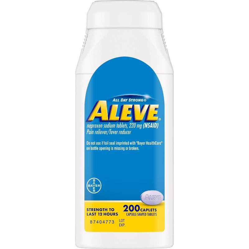 Aleve Acetaminophen Naproxen Caplets (NSAID) - 200ct
