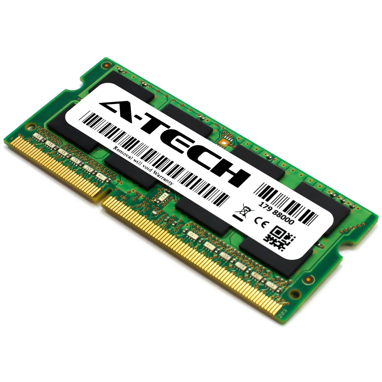 A-Tech 4GB DDR3 1600MHz SODIMM PC3-12800 CL11 Non-ECC Unbuffered 204-Pin SO-DIMM Notebook Laptop RAM Memory Upgrade Module