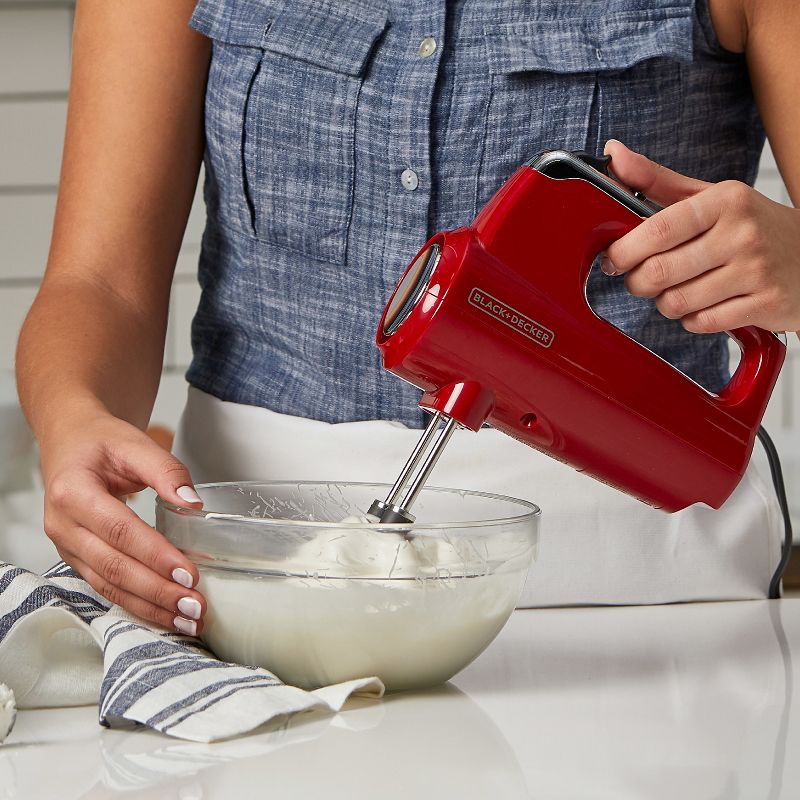 BLACK+DECKER Helix Hand Mixer - Red MX600R