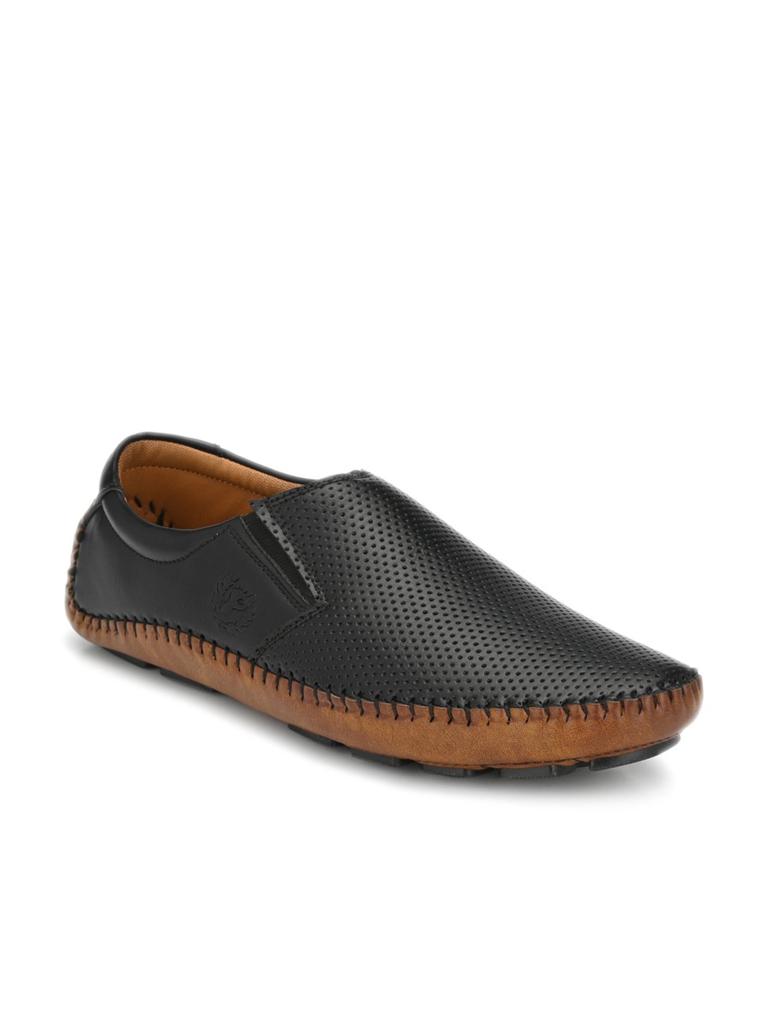 Prolific Black Casual Slip-Ons