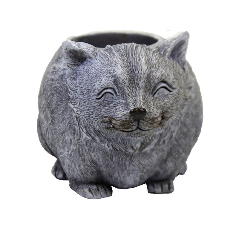 Home & Garden 4.25" Mini Cat Pudgy Planter Garden Patio Porch Roman, Inc  -  Planters