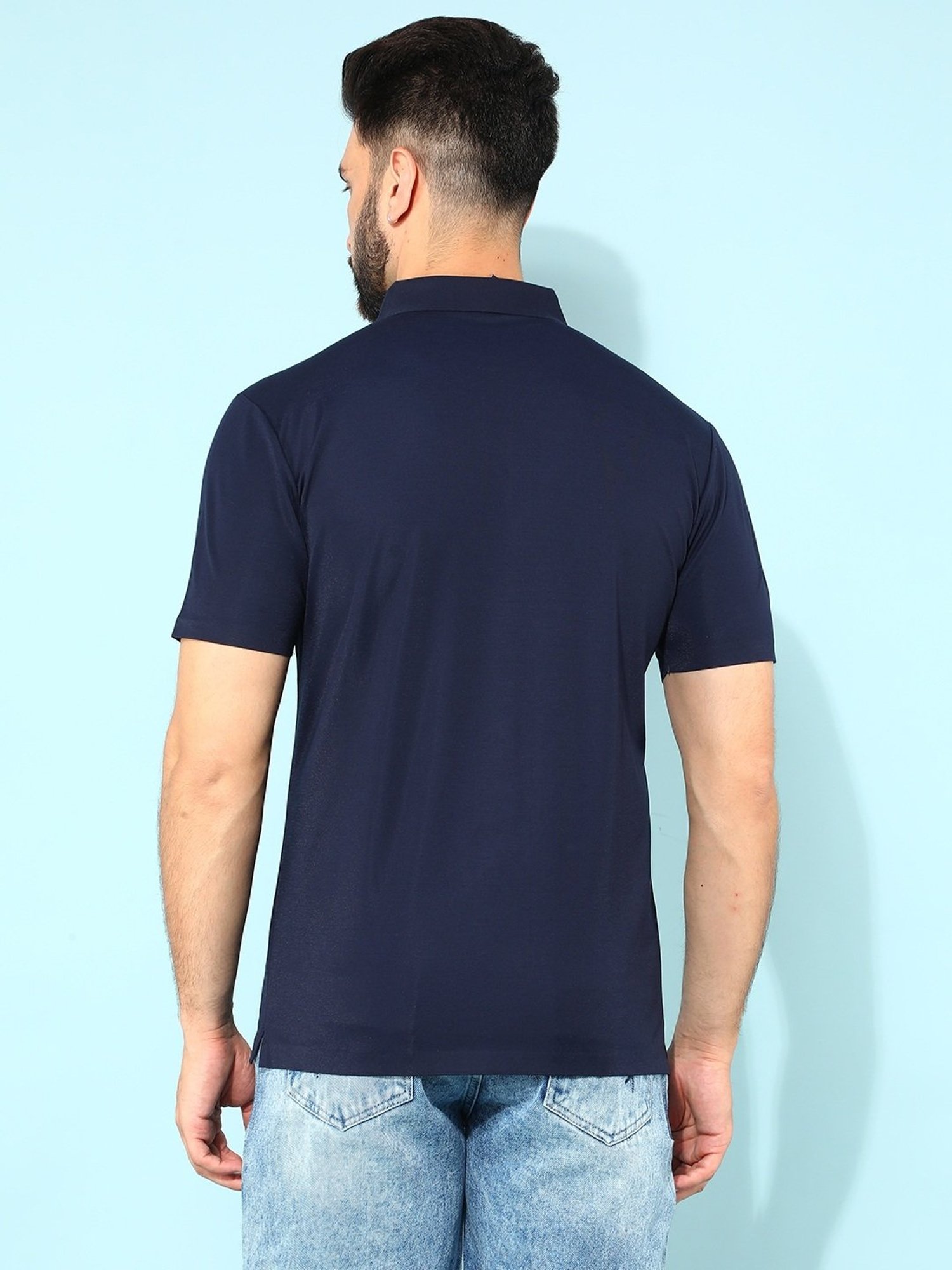 Crimsoune Club Navy Slim Fit Polo T-Shirt
