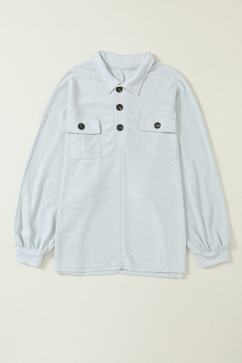 Pink Sequins Candy Cane Round Neck Sweatshirt