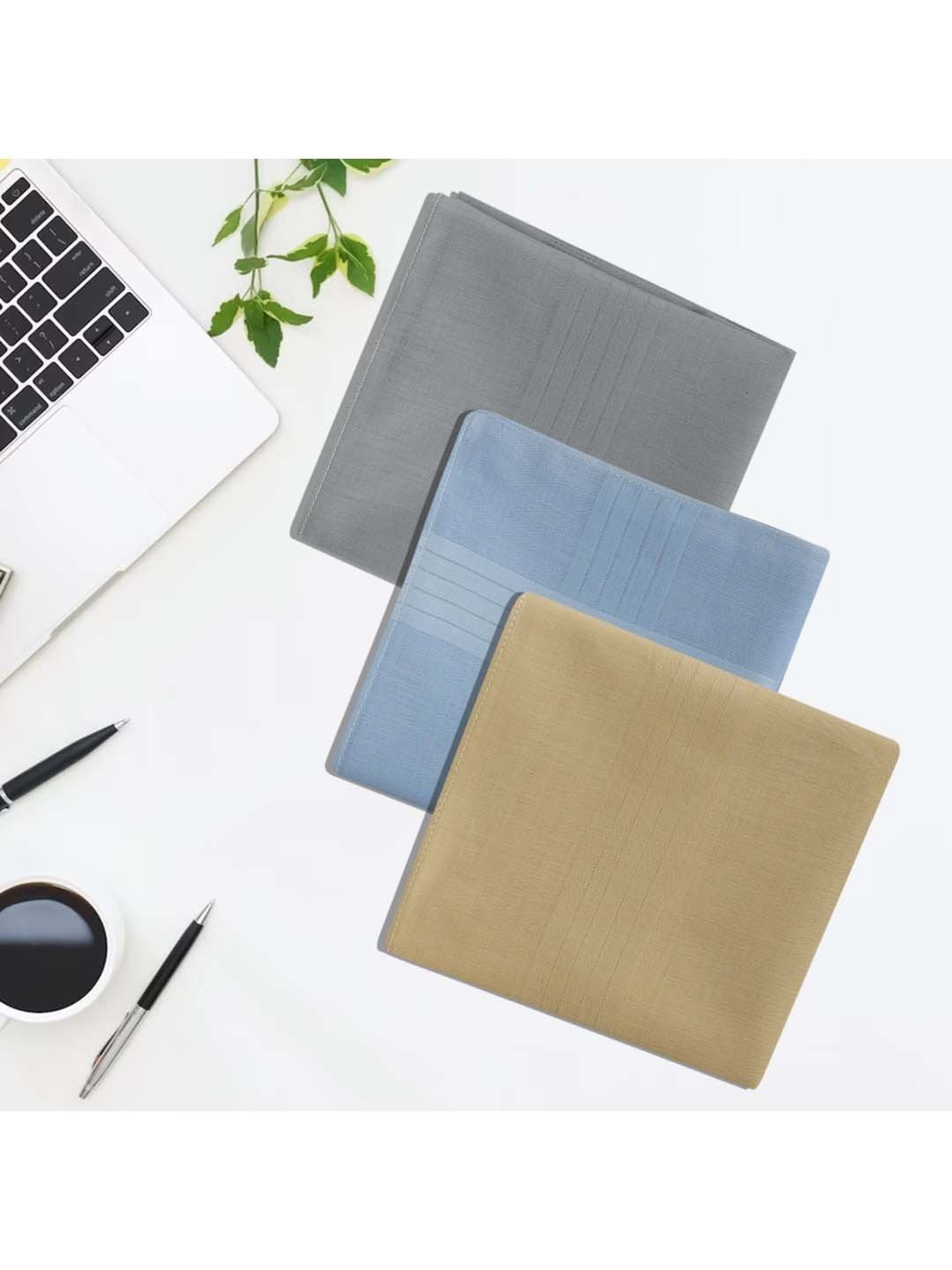 Crusset Multicolor Cotton Handkerchief - Pack of 6