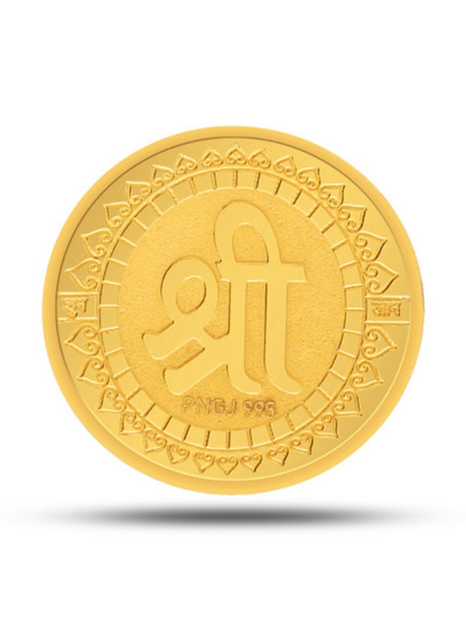 P.N.Gadgil Jewellers Laxmi Shree 24k (995) 5gm Yellow Gold Coin