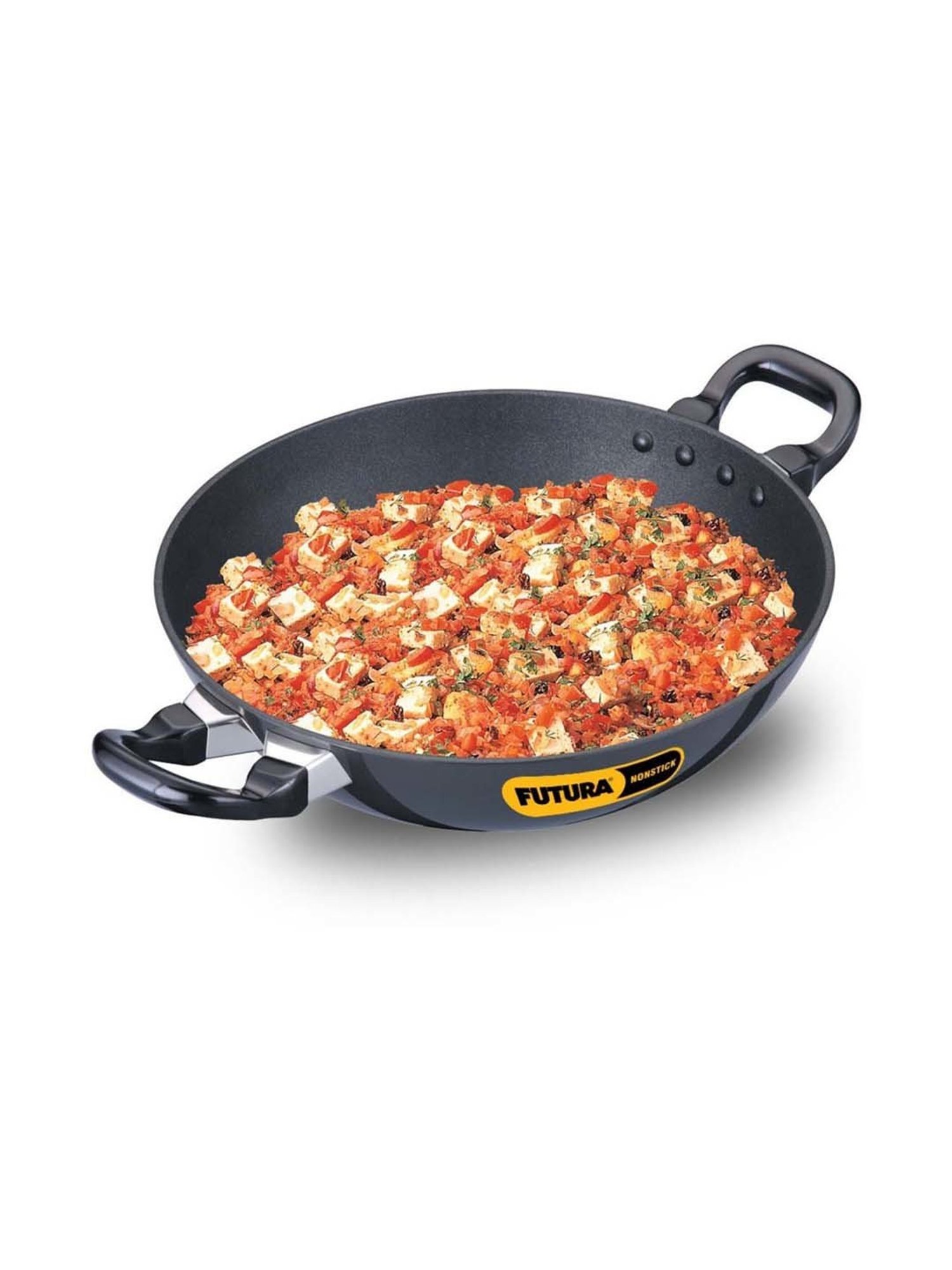 ALLO Silver Stainless Steel Induction Friendly Triply Kadhai (3 L)