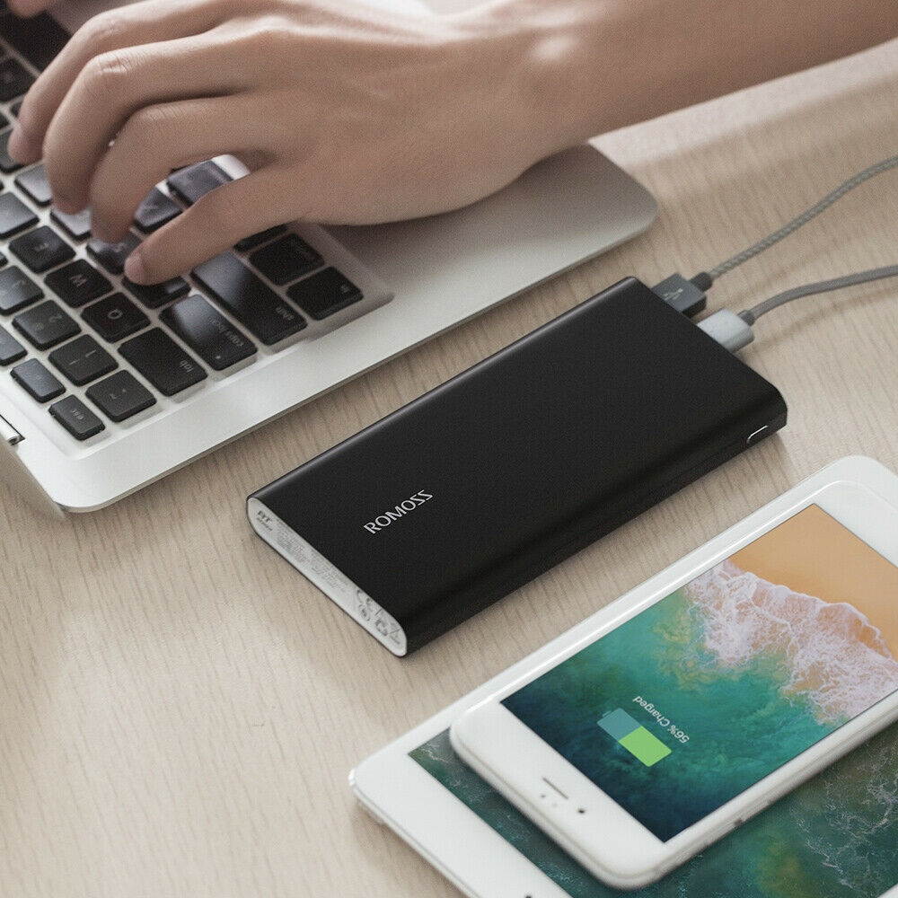 18W QC3.0 Power Bank 10000mAh Dual USB Portable Charger for Mobile Phone