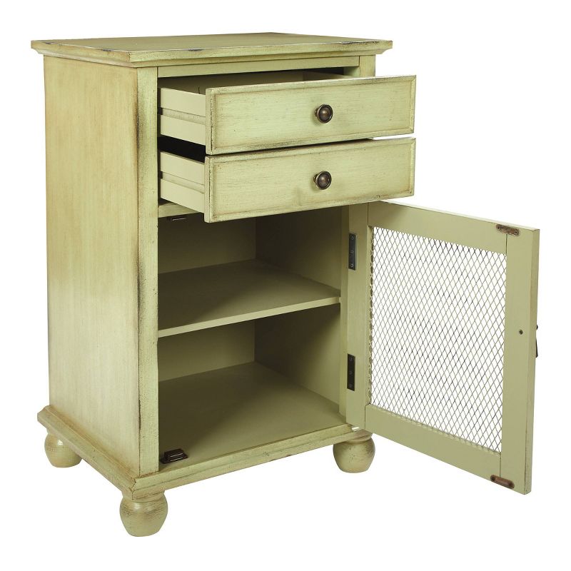 Alton Storage Cabinet Antique Celadon - OSP Home Furnishings