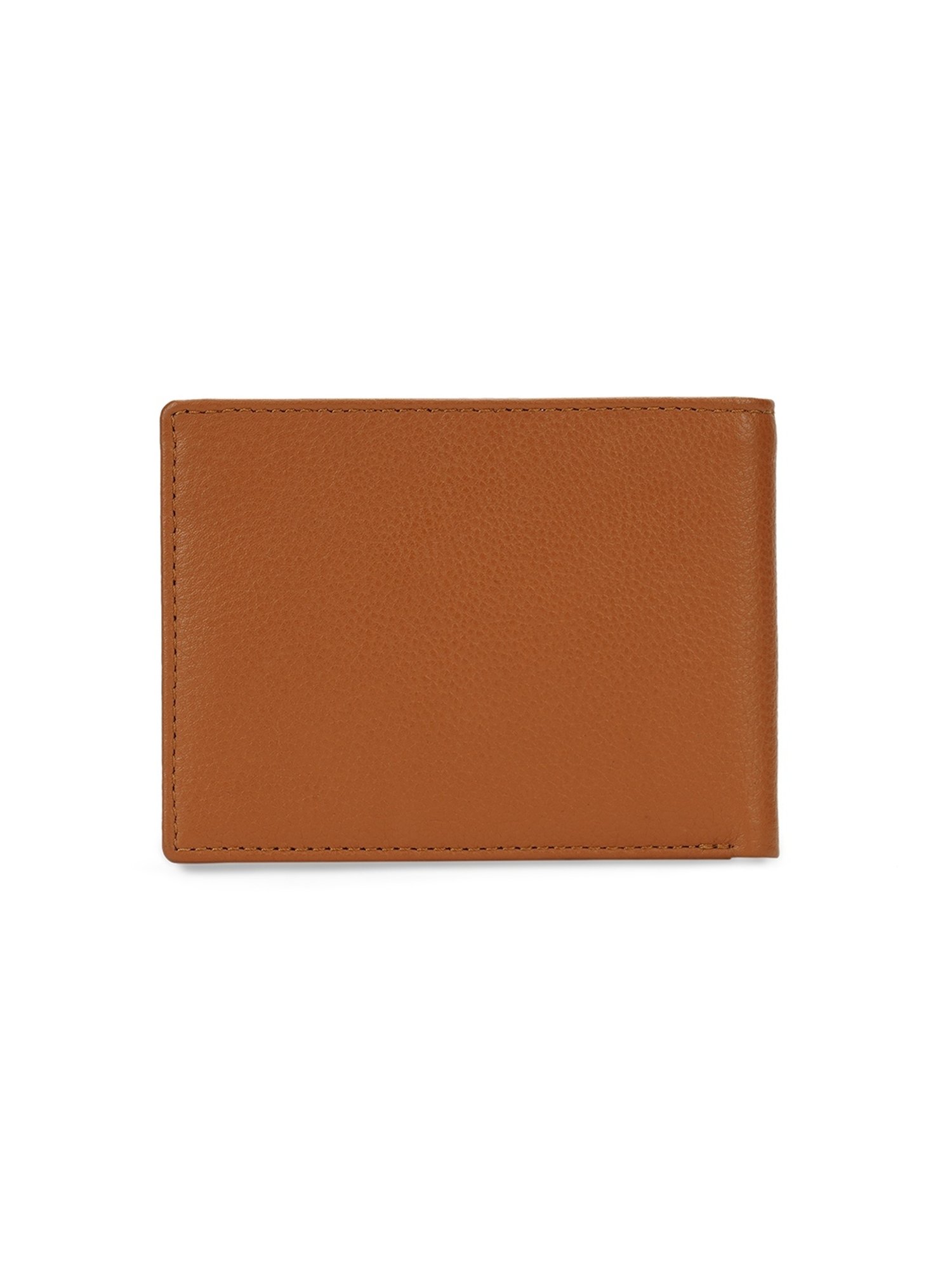 PERQUISITE Brown Casual Leather Bi-Fold Wallet for men