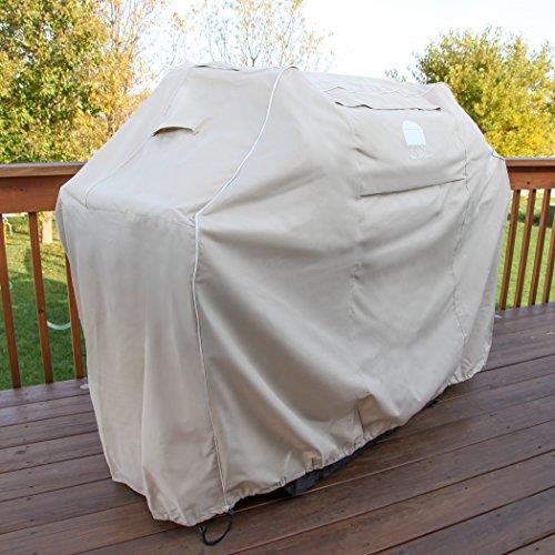 Texas Grill Covers 7553 Premium Cream Cover for Weber Genesis E and S Series Gas Grills Including Brush and Tongs