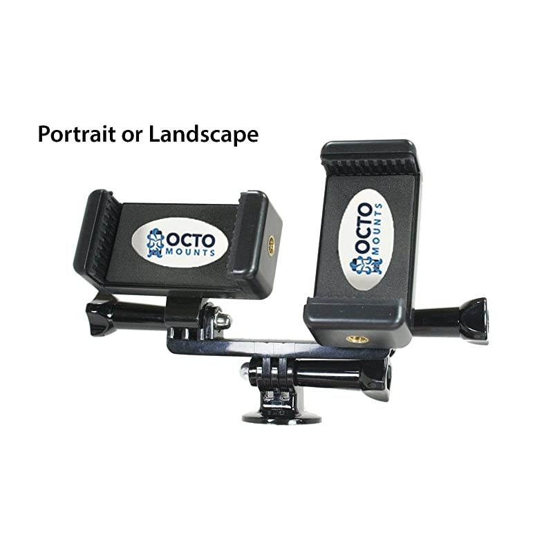 Dual Device Hand-Held Stabilizer for Cell Phone or GoPro Camera. Compatible with iPhones, Samsung Galaxy, HTC, etc.