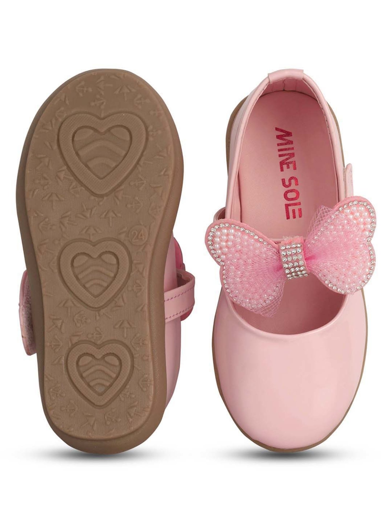 Minesole Kids Pink Mary Jane Shoes