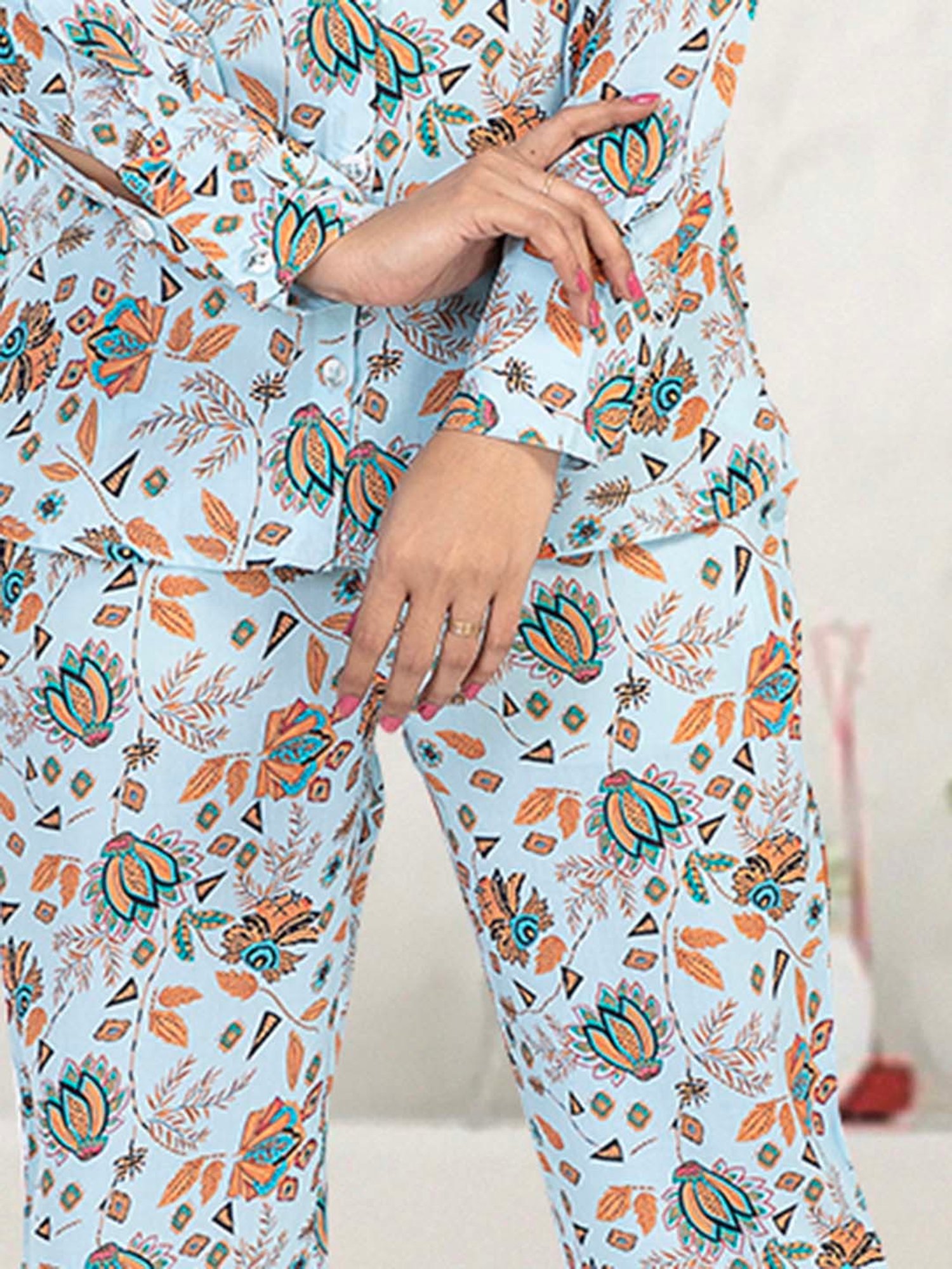 Nino Bambino Multicolor Printed Shirt With Pants