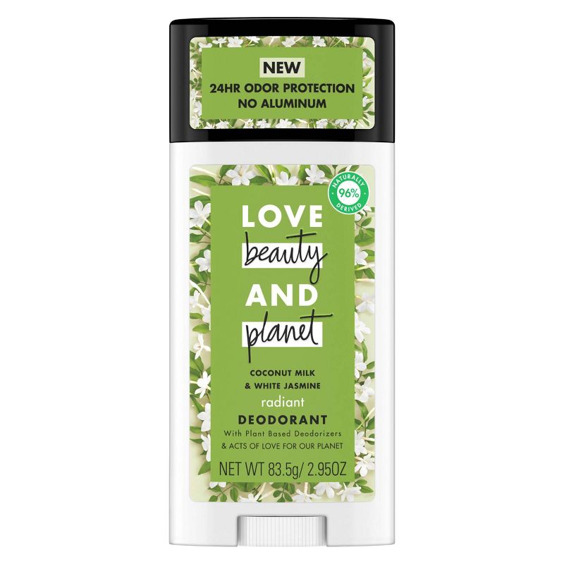 Love Beauty & Planet Aluminum Free Coconut Milk & White Jasmine Deodorant Stick - 2.95oz