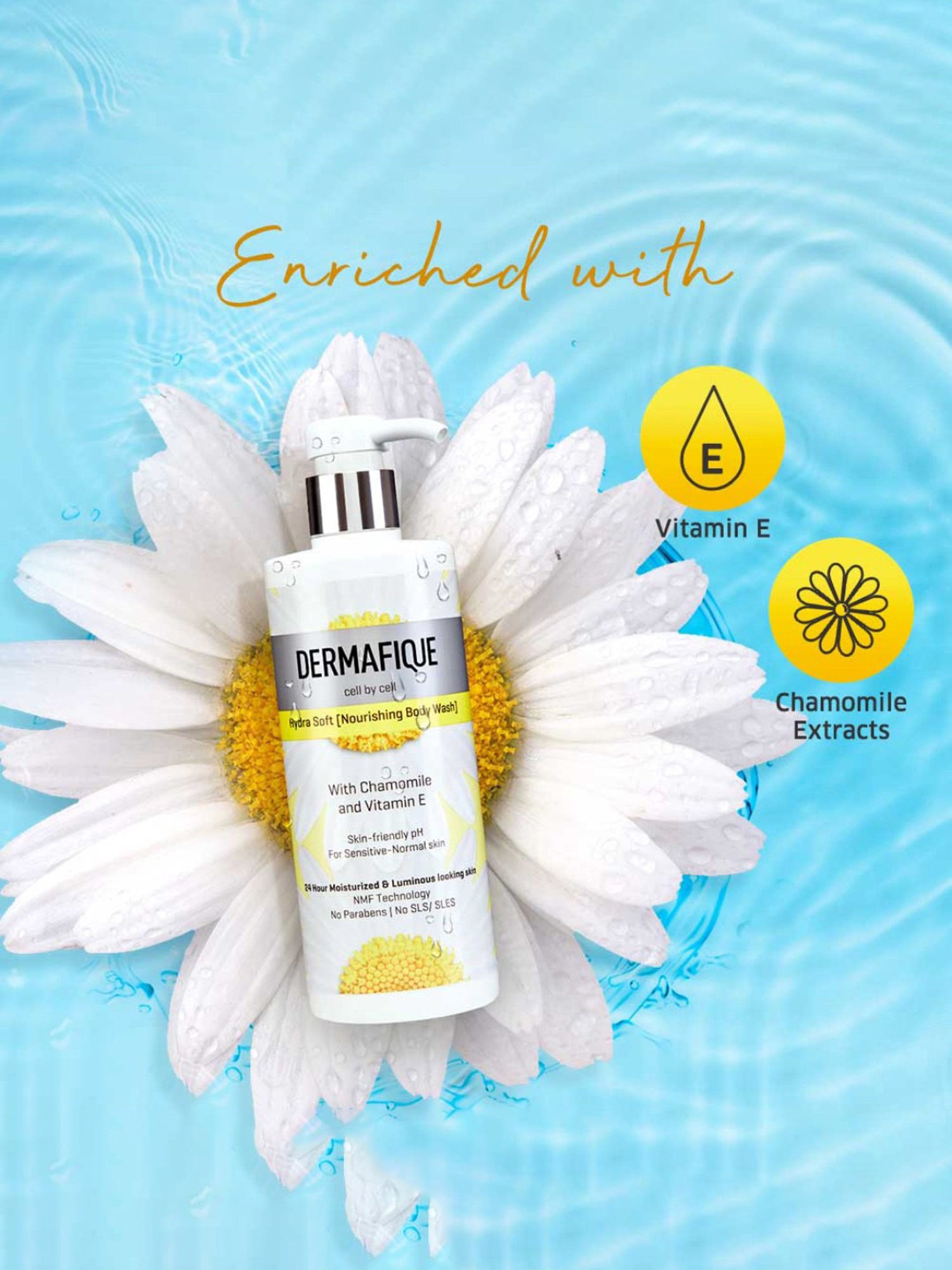 Dermafique Hydra Soft Nourishing Body Wash - 500 ml