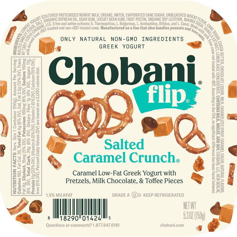 Chobani Flip Salted Caramel Low Fat Greek Yogurt - 5.3oz