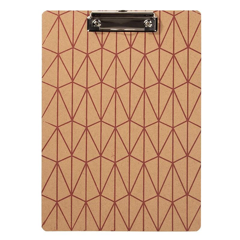 Juvale 8-Pack Pattern Wooden Cute A4 Letter Size Clipboards with Low Profile Clip