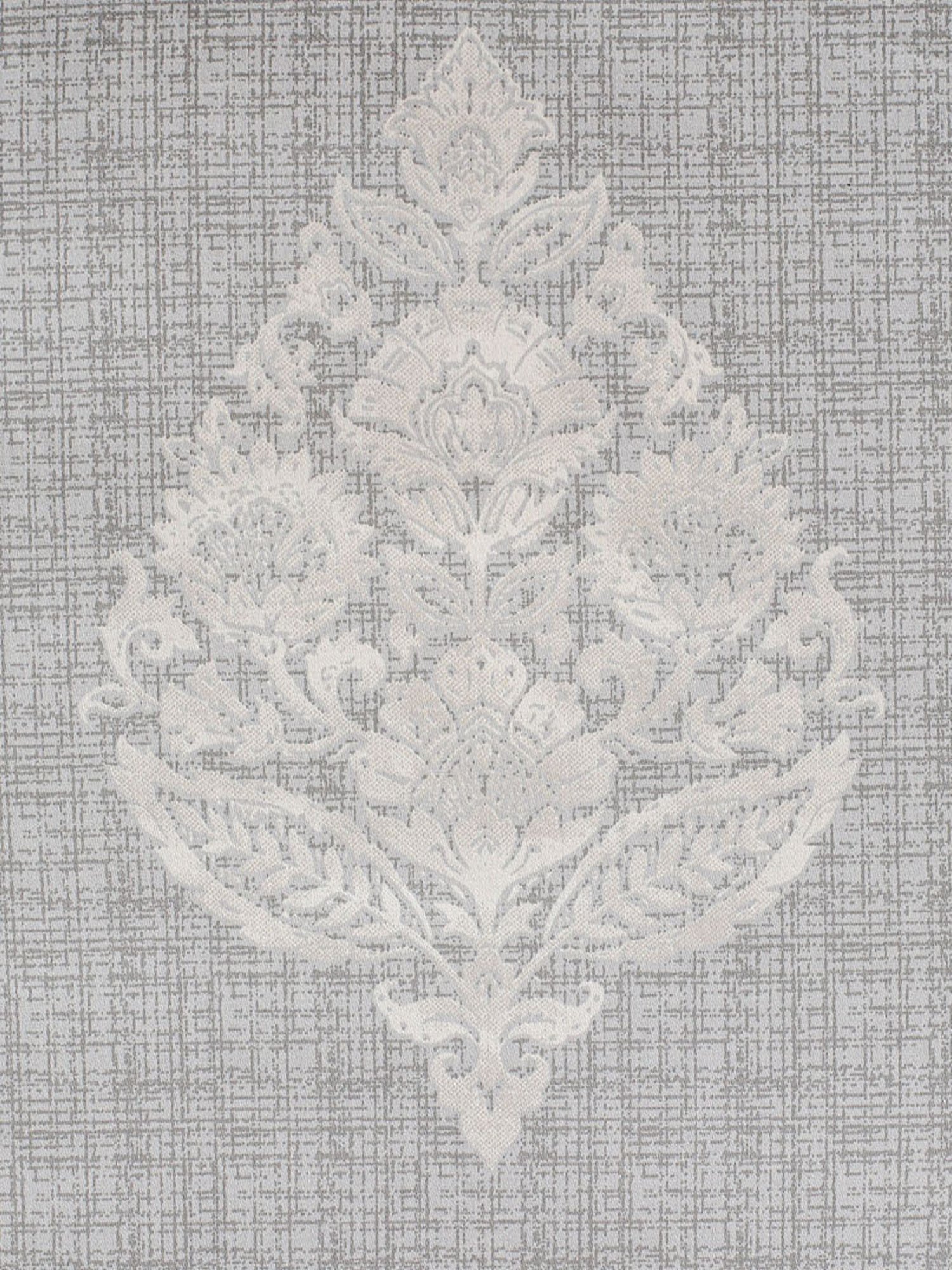 Swayam Ananda Grey & White Pure Cotton 200 TC Floral Design King Bedsheet Set